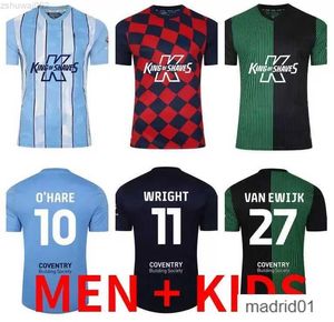 23 24 24 COVENTRY CITY SOCCER Jerseys 2023 2024 Home Blue 10 O Hare Sheaf 17 Gyokeres Godden 38 Hamer Men Kit Kit koszule piłkarskie dla dorosłych Camiseta de Futbol Topsa9q