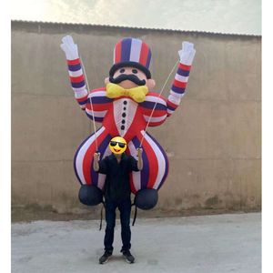 Kostium maskotki 3,5 m Ogromne noszenie dorosłych spacery karnawałowe zabawne rekwizyty sceniczne Iatable Clown na imprezy
