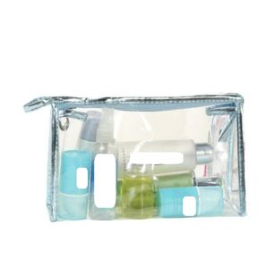 hot transparent tote bag fashion women girls washing bag travel portable makeup bag waterproof purse