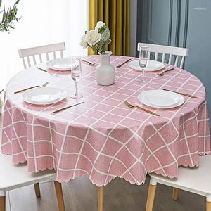 Table Cloth 2024 Cover Ablecloth Anti -polluting Oil -proof Washing Cubes Round