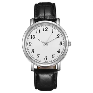 Relógios de pulso homens relógios 2024 luxo design de moda relógio de couro digital quartzo temperamento masculino presente montre homme relogio masculino