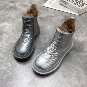 Boots Women's Boots 2020 Winter Fashion Hightop Boots Wild Casual Warm Rabbit Fur Plus Veet Snow Cotton Shoes