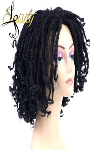 Dreadlocks sintéticos peruca de cabelo parte média para mulheres africanas preto marrom bug ombre crochê soul locs tranças perucas ls365157613