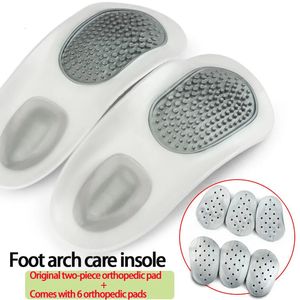 Arch Support Insole Designed For XO Leg Flat Foot Care Orthopedic Replaceable Massage Insole Mens Womens Sports Insole 240309