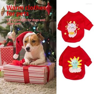 Hundkläder Pet Sweatshirt Winter Kitten Kläder Kall väderrockar för katt Chinchilla Christmas Theme Party Family