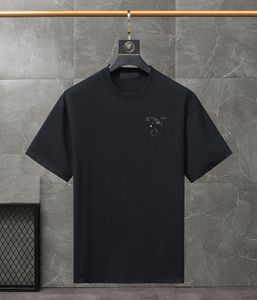 Mens Designer Band camisetas moda Moda preta branca manga curta letra de luxo Padrão de camiseta Tamanho XS-4xl#LJS777 11