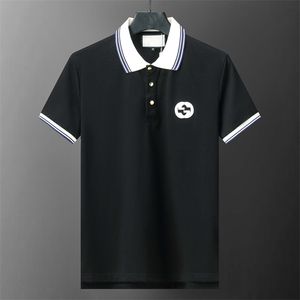 Designer polo camisa homens polos casual luxo camiseta bordado tops tees medusa algodão cobra padrão polo-camisa colarinho polo camisas tamanho asiático m-3xl a3