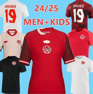 2024 KanadaFußballtrikots Nationalmannschaft Uniform DAVIES J.DAVID 23 24 25 UGBO LARIN CAVALLINI MILLAR EUSTAQUIO 2023 Fußballtrikots T Heim Auswärts Dritter MÄNNER KINDER KIT FRAUEN