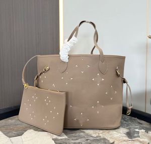 shoulder purse porta carte luxurys handbags Handbags Purses Genuine Leather Women Tote Bags Purse Fashion Shoulder Bags Flower Checkers Grid Serial Drawstring bag