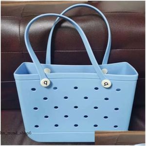 Sacos de armazenamento Bogg Bag Sile Beach Custom Tote Moda Eva Plástico 2023 Mulheres Verão Drop Delivery Home Garden Housekee Organização 171