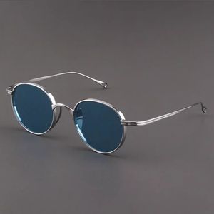 Óculos de sol polarizados ovais puros, armação masculina uv400, óculos de sol para dirigir ao ar livre 240314