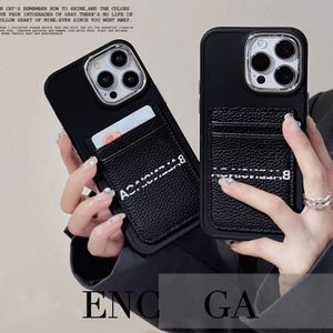 حالة هاتف IPHONE LEAMERALE IPHONE CASES DESTRICER مع حامل البطاقة 15 PRO MAX 15PRO 13 PRO 12 14 PROMAX 11 CORPLE CARDE CARD