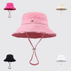 Designer hink hatt le bob hattar för män kvinnor casquette bred brim designer hatt sol förhindra gorras utomhus strand duk hink hatt designer modetillbehör