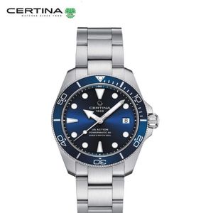 Wristwatches Certina Mens Watches Top Brand Luxury Waterproof Ultra Date Clock Male Steel Strap Casual Quartz Watch Men Sports Wri2115