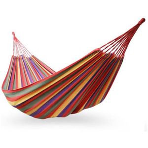 Hammocks Outdoor Portable Hammock Garden Home Dormitory Lazy Chair Sports Travel Cam Swing Chairs Thick Canvas Stripe Hang Bed Double Otojy