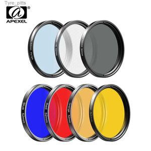 Filters APEXEL 7in1 Full Color Filter Kit All Blue Red CPL ND Star UV 37/52MM Filter Phone Lens Sy Nikon Cannon Camera LensL2403