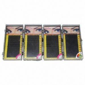 4 Bandeja Navina Pro 0.15C Curl 8/10/12/14MM Natural Olhos Falsos Extensi Ferramenta de Maquiagem Suave Olho Falso Les para Beleza dos Olhos N0PR #