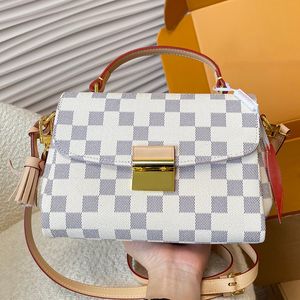 Designer Crossbody Bags CROISETTE Flap Shoulder Handbag Women Purse Classic Checker Tote Bag Brand Ladies Wallet Saddle Hand Bag