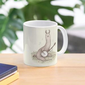 Mugs Banjo Llama Coffee Mug Tourist Mixer Thermal Cups