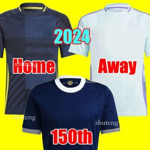 24 25 Maglia da calcio scozzese Maglia da calcio 150° anniversario Blu Edizione speciale TIERNEY DYKES ADAMS Maglia da calcio 2024 2025 CHRISTIE McGregor Kids Kit 84