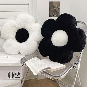 Pillow Circular Flower Shape Sofa Decorative Seat Plush Chair Home Decor Winter Car Back Rest