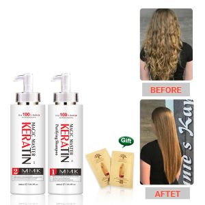 Treatments 300ml Keratin Without Formalin Coconut Oil +300ml Purifying Shampoo Professional Repair Damaged Straighten Hair