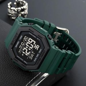 Relógios de pulso Skmei 1988 Mens Militar Contagem Regressiva Chrono Relógio de Pulso 5Bar À Prova D 'Água Despertador Reloj Hombre Back Light Digital Sport Relógios