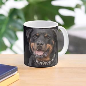 Tazze Rottweiler Confezione di adesivi Tazza da caffè Tazze termiche per trasportare ceramiche