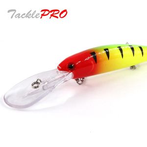 TacklePRO M65 Vobler Angelköder Minnow 12 cm Fisch Kunstköder 201 g Tieftauchen 8 m Kurbelköder Wobbler-Köder 240313