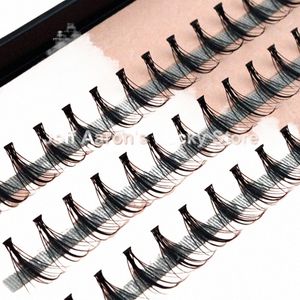 4 Tabletts Schwarz Falsche Eyeles Einzelne Gefälschte Nerz Auge Les Extensi Beaury Makeup Tools 14mm 12mm 10mm 8mm n1oP #