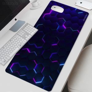 Almofadas geométricas estética mouse pad jogos xl hd personalizado mousepad xxl tapetes de mesa escritório borracha natural desktop mouse pads