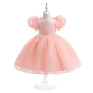 Bellezza Bianco Rosa Gioiello Abiti da ragazza di fiori Abiti da compleanno per ragazza Gonna da festa per ragazza Ragazza Abito da tutti i giorni Abbigliamento da festa per bambini SZ 2-4 D323144