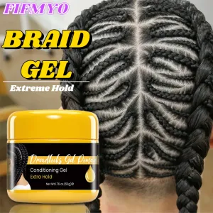 Klebstoffe, Zopfgel für afrikanisches Haar, langlebiges Zopfgel für schwarze Frauen, Glanz-N-Jam-Loc-and-Twist-Wachs, zähmt krauses Haar an Cornrow-Kanten