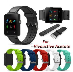 Nova pulseira de relógio de silicone para garmin vivoactive acetato pulseira de relógio esportivo correa reloj2140831