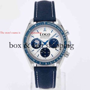 Chronograph Superclone Watches Watches Wristwatch مصمم فاخر Watch Luminous Sport Clone Manual Timing Movement Apollo Speed ​​Master Montredelu