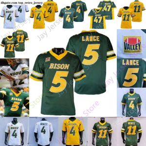 11 Carson Wentz Ndsu North Dakota State Bison Football Jersey NCAA College Carson Wentz Trey Lance Ty Brooks Adam Cofield Christian Watson Sproles Tuszka