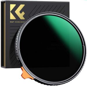 Filters K F Concept Camera Lens 2-i-1 Filter Black Mist 1/4+ND2-400 Variabel ND Filter Nano-X 49mm 52mm 55mm 58mm 62mm 67mm 77mm 82mml2403