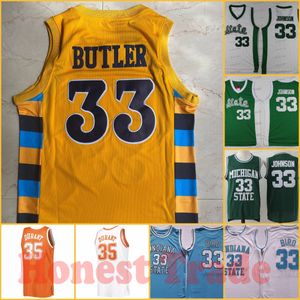 Durant 33 Jimmy Butler Jersey Indiana State Sycamores 33 Larry Bird JOHNSON 33 Michigan White Blue Green Mens Stitched Jerseys