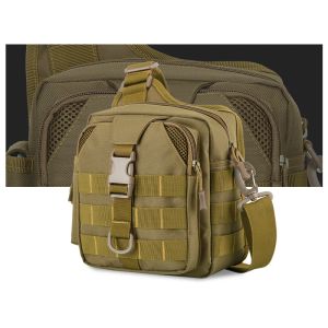Väskor USB Multifunction Men's Tactical Sling Axel Bag Men Outdoor Sport Messenger Bag For Military Crossbody Camouflage Bag X116D