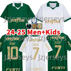 2024 25 Palmeiras Home Away Fußballtrikot 24/25 DUDU Fußballtrikot BRENO LOPES RONY G.GOMEZ D.Barbosa LUCAS LIMA G.MENINO MINA G.VERON Fußballuniformen T-Shirts