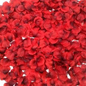 Dekorativa blommor 1000st Artificial Rose Petals Wedding Anniversary Valentine's Day Decor Simulated Birhe Shower Brithday Decoration