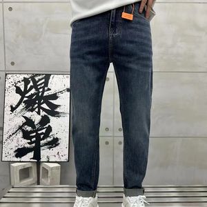 Jeans da uomo, versione slim fit micro span, buona elasticità, versione fashion-8960