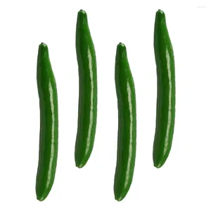 Decorative Flowers 4pcs Foam Vegetable Ornament Cucumber Shop Restaurant Po Props