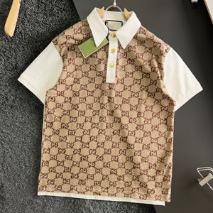 polo gömlek erkek tişört tasarımcısı polo lüks gcci gömlekler boda moda 100% saf pamuklu mektup baskı tasarım kısa kollu toptan fiyat