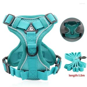 Collari per cani per gatti con imbracatura riflettente Puppy S piccolo blu 2024 senza forniture guinzaglio per gilet per animali domestici