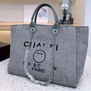 Bolsas de letra de luxo Beach CC Totes Bolsa Fashion Canvas Bag Womens Ladies Brand Ch Bolsas de designer bordadas