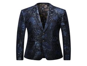 Forean Trade 2019 New Arriven Plus Size Men039s Suits Brand Design MenファッションゴールドブレザースリムカジュアルカラースーツMALE5230150