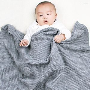 Blankets Baby Spring Autumn Blanket Born Wrap Knitted Plaid Stroller Sleep Cover Kids Windproof Quilt