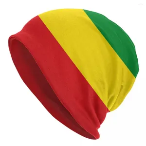 Berets Jamaican Rasta Flag Skullies Beanies Caps Unisex Winter Warm Knitted Hat Women Men Hip Hop Adult Bonnet Hats Outdoor Ski Cap