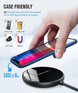 Annan elektronik Wyn Magnetic Wireless Charger Fast Charging Pad med Magnetic Ring6821762